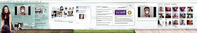 Screenshot: Lenas vorherige Homepage